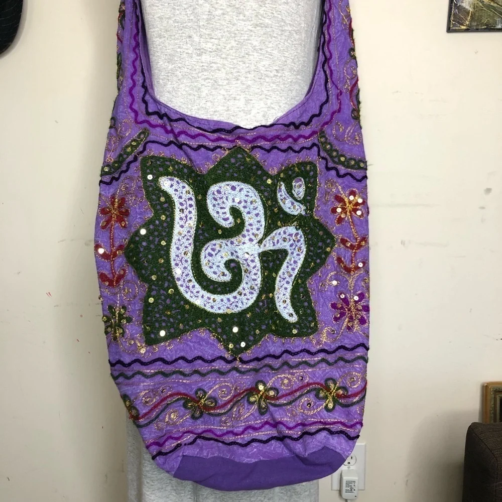 Bohemian Purple Shoulder Bag